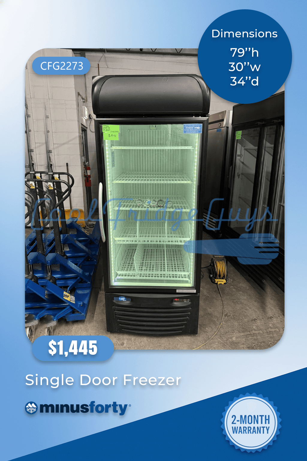 Minus Forty 22-USGF Single Door Freezer